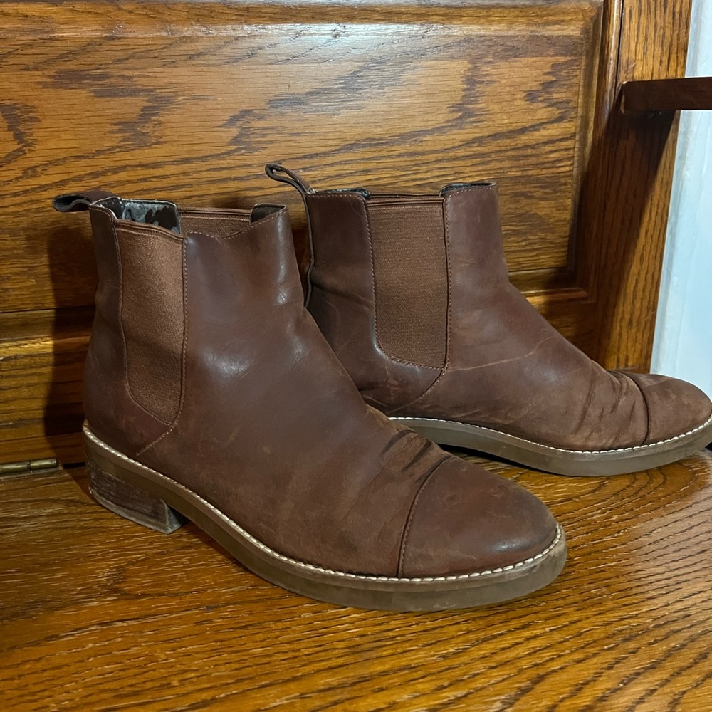 Brown Leather Waterproof Boots